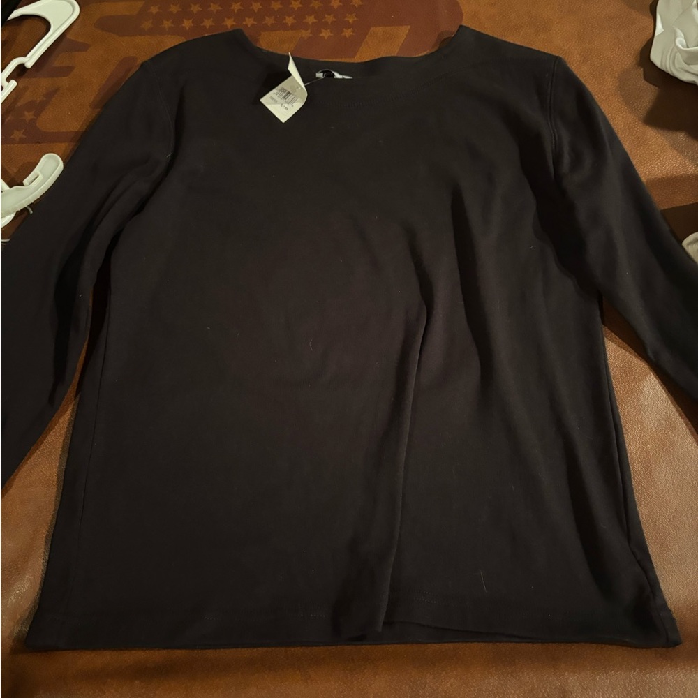 Southern Lady Black Long Sleeve Tee